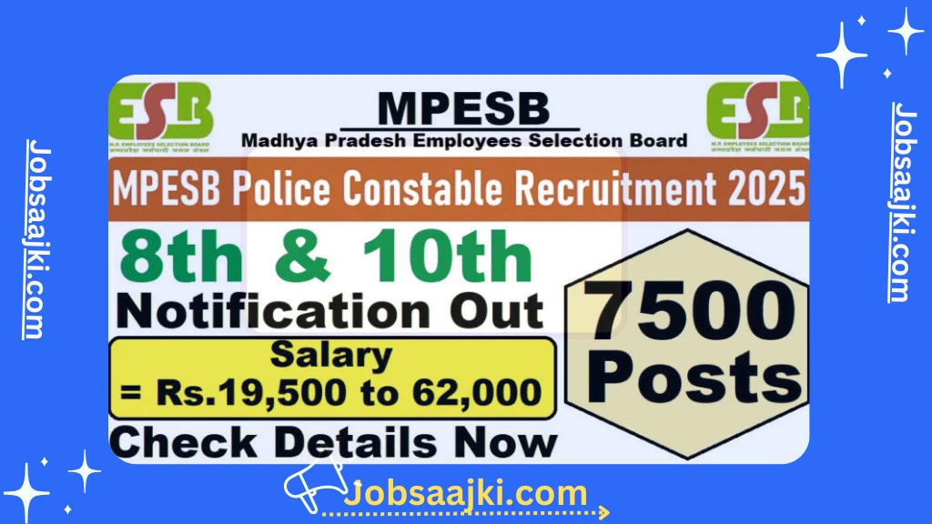 MP Police Constable Vacancy 2025