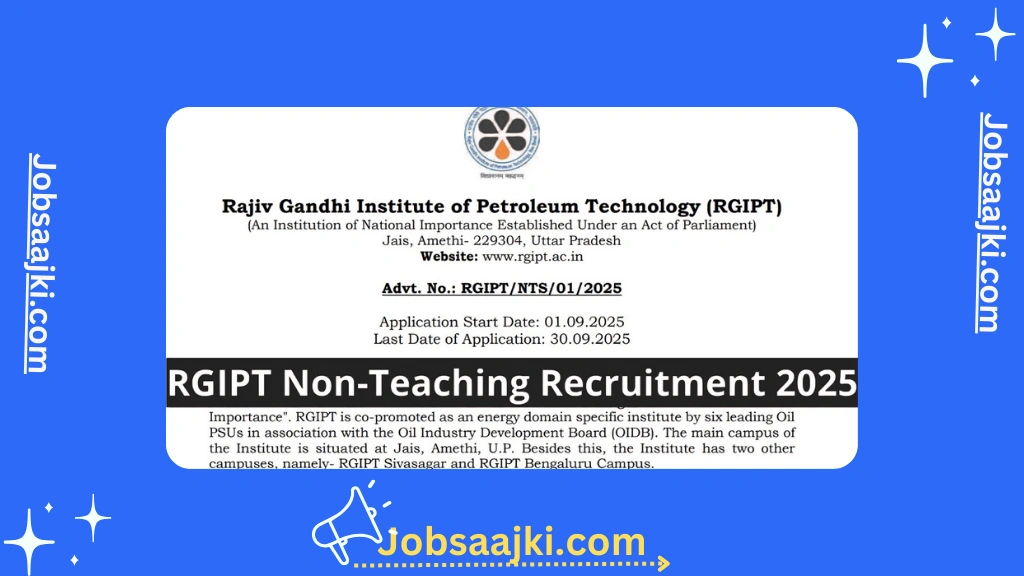 RGIPT Recruitment 2025