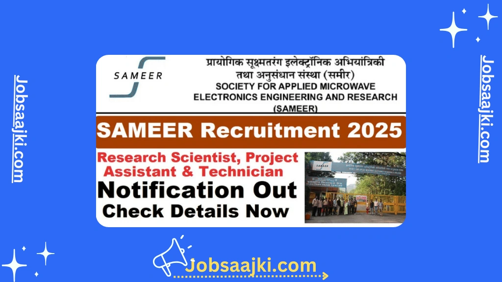 SAMEER Recruitment 2025
