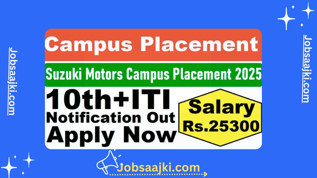 Suzuki Motors Campus Placement 2025