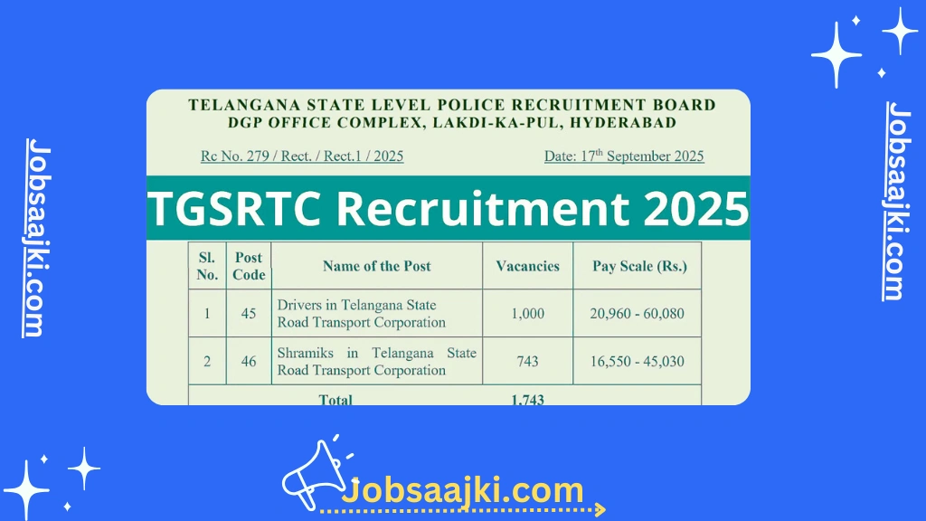 TGSRTC Recruitment 2025