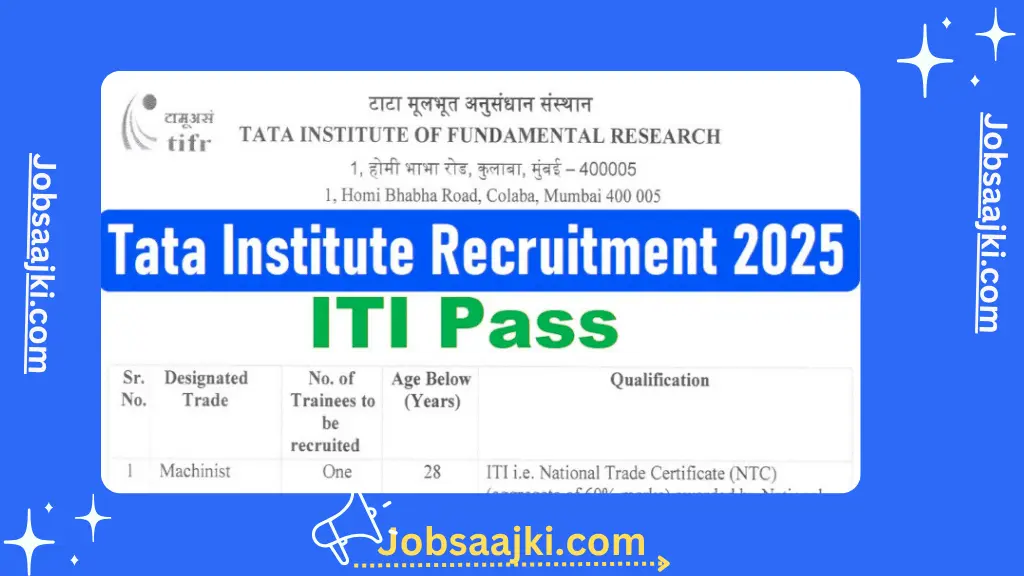 TIFR Apprentice Vacancy 2025